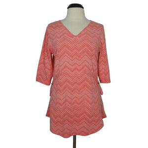 MERRELL Womens M MEDIUM Active Tunic Top V-Neck 3/4 Sleeves